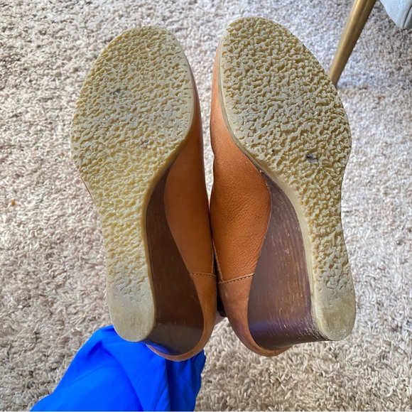 J. Crew cognac leather ankle wedge booties - Picture 9 of 9